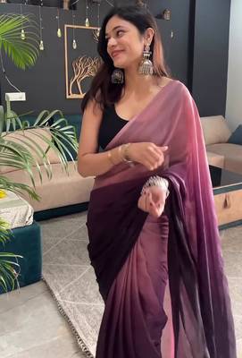 pink-multicolor nylon pre stitch one minute pre draped saree 5