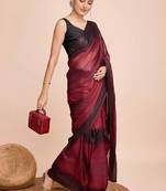 maroon nylon pedding lining pre drape one minute saree