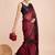 maroon color nylon  pedding lining pre drape one minute saree with un-stitch blouse