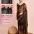 musturd color nylon  pedding lining pre drape one minute saree with un-stitch blouse