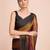 musturd color nylon  pedding lining pre drape one minute saree with un-stitch blouse