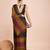musturd color nylon  pedding lining pre drape one minute saree with un-stitch blouse