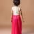 Off White Pink embroidered cotton silk co ord set