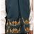Bottle green embroidered cotton blend nehru jacket set