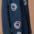 Dark blue embroidered cotton blend indo western set