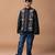Black embroidered cotton silk bomber jacket