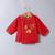 Red embroidered cotton dhoti kurta set