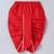 Red parachute embroidered cotton dhoti kurta set