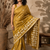 mustard Embroidered saree