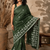 green Embroidered saree