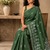 green Embroidered saree