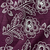 purple Embroidered saree