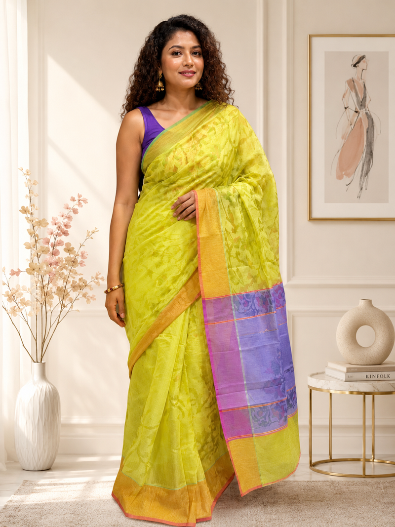 multicolor Self woven saree