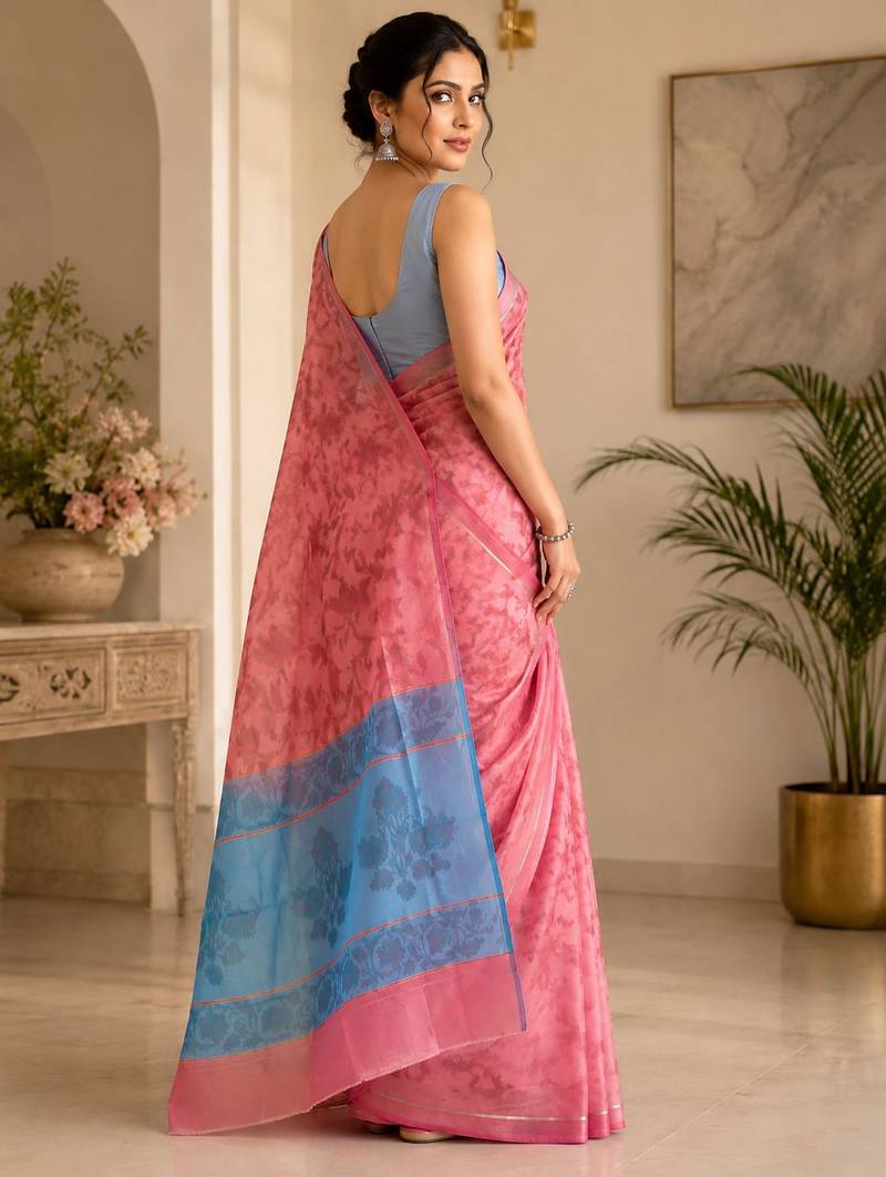 multicolor Self woven saree