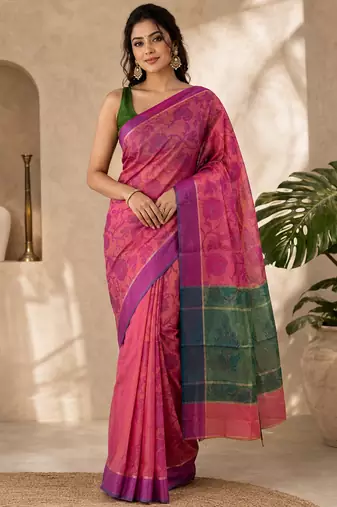 multicolor Self woven saree