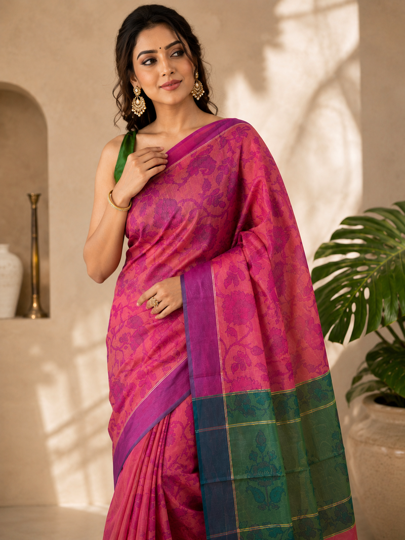 multicolor Self woven saree