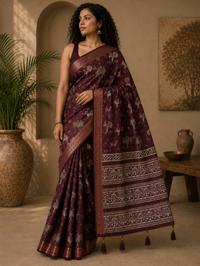 Saahi printed saree