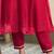 Women rani pink sequinned embroidered pv chanderi kurta pant dupatta set