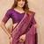 Light pink soft silk blend banarasi jacuard work designer party wear saree with unstitched blouse piece