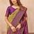 Mustard wine soft silk blend banarasi jacuard work designer party wear saree with unstitched blouse piece