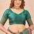 Peach green soft silk blend banarasi jacuard work designer party wear saree with unstitched blouse piece
