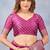 Wine soft silk blend banarasi jacuard work designer party wear saree with unstitched blouse piece