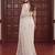 Cream net embroidered saree with sequins work