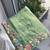 Green chiffon embroidered saree with thread work