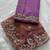 Onion pink chiffon embroidered saree with sequins work