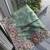 Sea green tissue embroidered saree with thread work