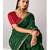 Green tissue embroidered saree with thread work