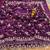 Purple silk blend embroidered saree with sequins work