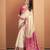 CREAM patola silk blend saree 