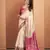 CREAM patola silk blend saree 