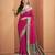 PINK patola silk blend saree 