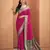 PINK patola silk blend saree 