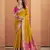 YELLOW patola silk blend saree 