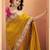 YELLOW patola silk blend saree 