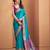 BLUE patola silk blend saree 