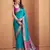 BLUE patola silk blend saree 
