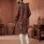Mens viscose rayon multi abstract printed kurta