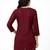 Maroon embroidered cotton short kurti 