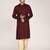 Men's solid pure cotton straight kurta