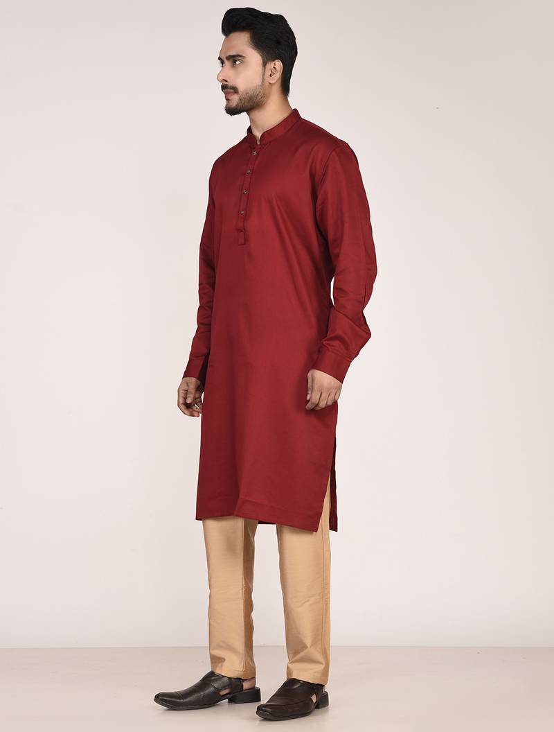 Men’s premium pure cotton straight kurta