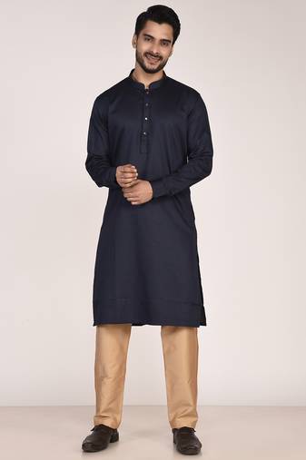 Men’s premium pure cotton straight kurta