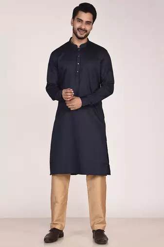 Men’s premium pure cotton straight kurta