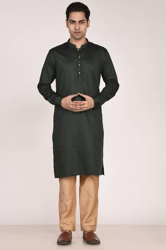 Men’s premium pure cotton straight kurta
