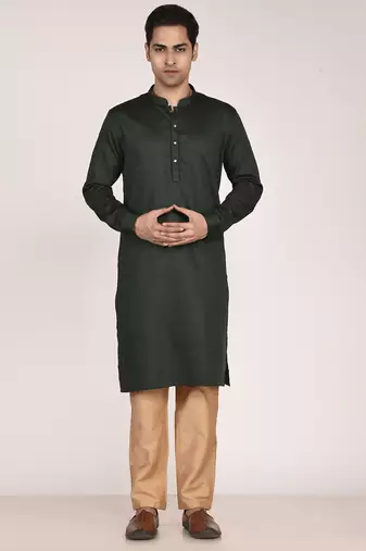 Men’s premium pure cotton straight kurta