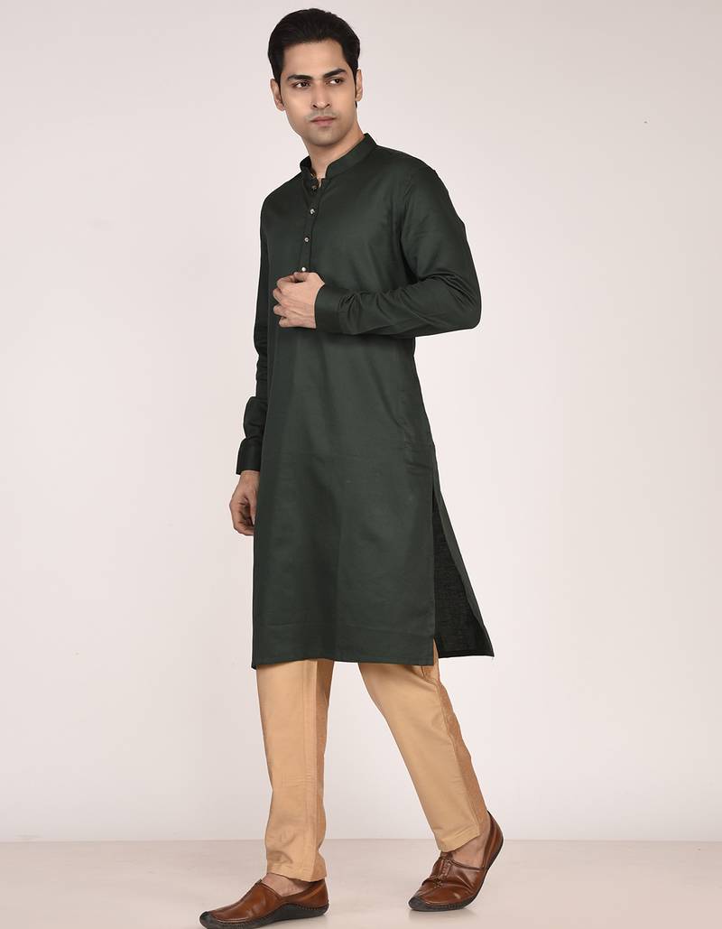 Men’s premium pure cotton straight kurta