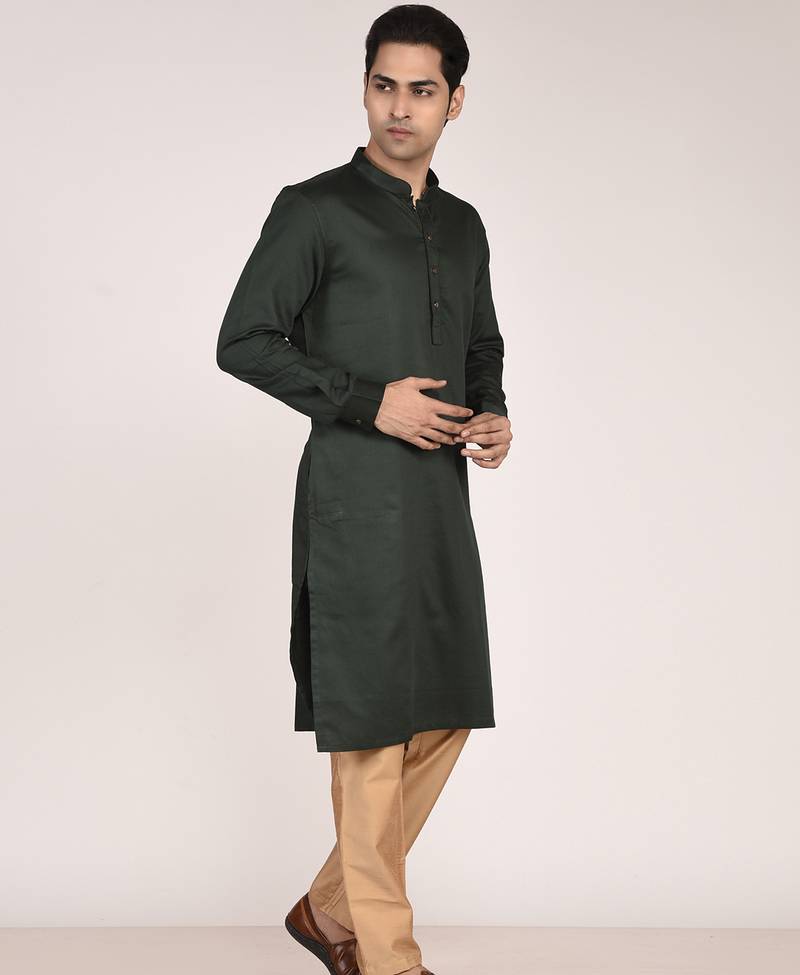 Men’s premium pure cotton straight kurta